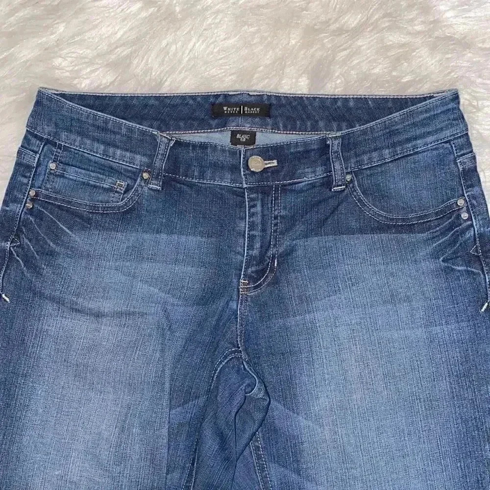 White House Black Market Flare Leg Jeans - Picture 3 of 5